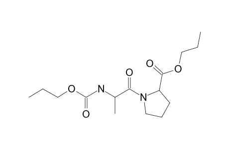 ala-pro, N-(N-Propyloxycarbonyl)-, N-propyl ester