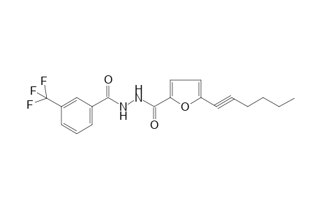 Furane-2-carbohydrazyde, 5-(1-pentynyl)-N2-(3-trifluoromethylbenzoyl)-