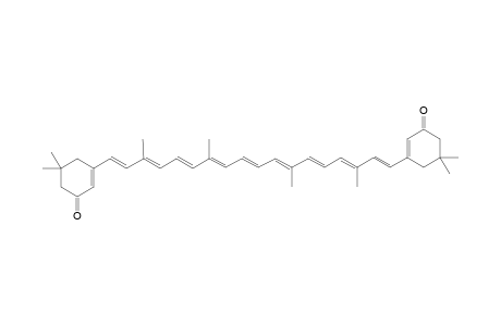 3-[(1E,3E,5E,7E,9E,11E,13E,15E,17E)-18-(3-keto-5,5-dimethyl-cyclohexen-1-yl)-3,7,12,16-tetramethyl-octadeca-1,3,5,7,9,11,13,15,17-nonaenyl]-5,5-dimethyl-cyclohex-2-en-1-one