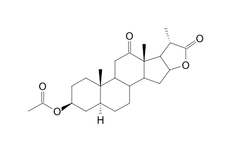 (25R)-3.beta.-Acetoxy-5-.alpha.H-furano[2,3-p]androstane-12,22-dione