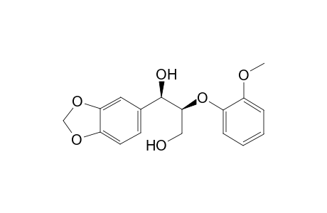 erythro-2-(2-Methoxyphenoxy)-1-[3,4-(methylenedioxy)phenyl]-l,3-propanediol