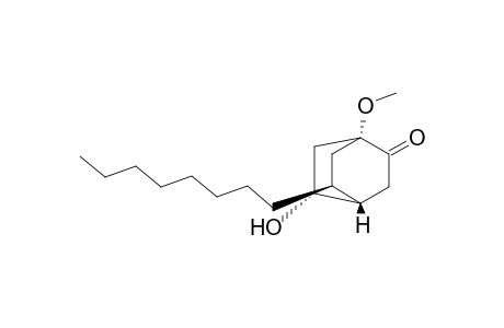 Bicyclo[2.2.2]octanone, 5-hydroxy-1-methoxy-8-octyl-, (1.alpha.,4.beta.,5.beta.,8S*)-
