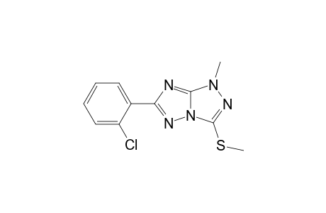 1-Methyl-3-methylthio-6-(2-chlorophenyl)-1H-s-triazolo[4,3-b]-s-triazole