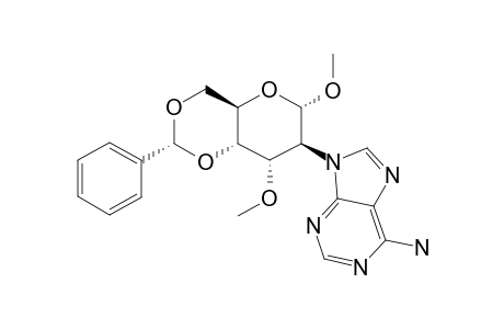 4',6'-O-BENZYLIDENE-1',3'-DI-O-METHYL-2'-DEOXY-2'-(ADENIN-9-YL)-D-ALTROPYRANOSIDE
