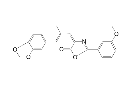 4-(3-Benzo[1,3]dioxol-5-yl-2-methyl-allylidene)-2-(3-methoxy-phenyl)-4H-oxazol-5-one