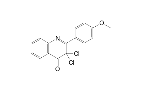 3,3-bis(chloranyl)-2-(4-methoxyphenyl)quinolin-4-one