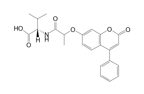 (2S)-2-[2-(2-keto-4-phenyl-chromen-7-yl)oxypropanoylamino]-3-methyl-butyric acid