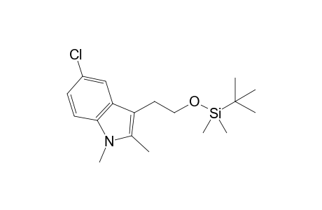 tert-Butyl-[2-(5-chloranyl-1,2-dimethyl-indol-3-yl)ethoxy]-dimethyl-silane