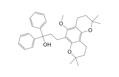 2H,8H-Benzo[1,2-b:3,4-b']dipyran-6-propanol, 3,4,9,10-tetrahydro-5-methoxy-2,2,8,8-tetramethyl-.alpha.,.alpha.-diphenyl-