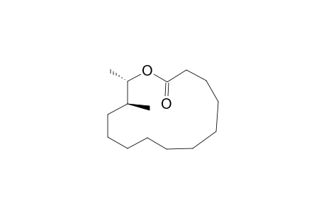 (13R,14S)-13,14-dimethyl-1-oxacyclotetradecan-2-one