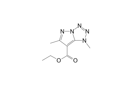1,6-dimethyl-1H-pyrazolo[1,5-d]tetrazole-7-carboxylic acid, ethyl ester