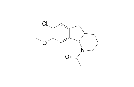 7-Chloro-8-methoxy-N-acetyl-2,3,4,4a,5,9b-hexahydro-1H-indeno[1,2-b]pyridine