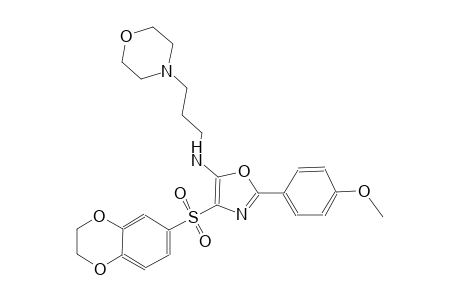 4-morpholinepropanamine, N-[4-[(2,3-dihydro-1,4-benzodioxin-6-yl)sulfonyl]-2-(4-methoxyphenyl)-5-oxazolyl]-