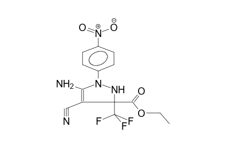 5-AMINO-4-CYANO-3-ETHOXYCARBONYL-3-TRIFLUOROMETHYL-1-(4-NITROPHENYL)-4-PYRAZOLINE