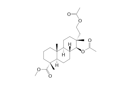 methyl (1R,4aR,4bS,7R,8S,8aR,10aR)-8-acetyloxy-7-(2-acetyloxyethyl)-1,4a,7-trimethyl-3,4,4b,5,6,8,8a,9,10,10a-decahydro-2H-phenanthrene-1-carboxylate