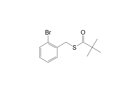 2-Bromobenzyl mercaptan, S-trimethylacetyl-