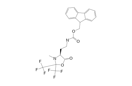 (4S)-4-(2-(9-FLUORENYLMETHOXYCARBONYLAMINO)-ETHYL)-3-METHYL-2,2-BIS-(TRIFLUOROMETHYL)-1,3-OXAZOLIDIN-5-ONE