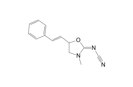 2-Cyanoimino-4,5-dihydro-3-methyl-5-styryl-1,3-dioxazole