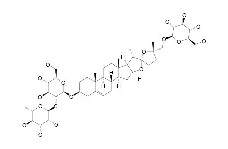 (22-S,25-S)-26-O-BETA-D-GLUCOPYRANOSYL-22,25-EPOXYFUROST-5-EN-3-BETA,26-DIOL_3-O-[ALPHA-L-RHAMNOPYRANOSYL-(1->2)]-BETA-D-GLUCOPYRANOSIDE