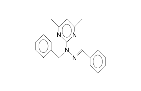 1-Benzyl-1-(4,6-dimethyl-2-pyrimidinyl)-2-benzylidene-hydrazine