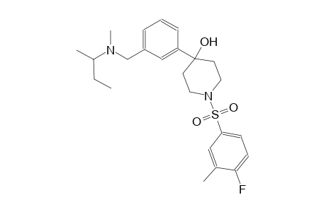 4-piperidinol, 1-[(4-fluoro-3-methylphenyl)sulfonyl]-4-[3-[[methyl(1-methylpropyl)amino]methyl]phenyl]-