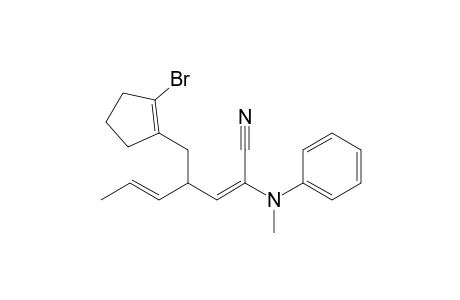(2E,5E)-4-[(2-bromanylcyclopenten-1-yl)methyl]-2-[methyl(phenyl)amino]hepta-2,5-dienenitrile