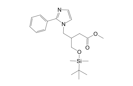 3-[[tert-butyl(dimethyl)silyl]oxymethyl]-4-(2-phenyl-1-imidazolyl)butanoic acid methyl ester