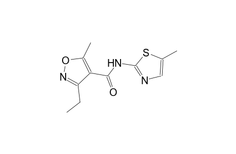 3-ethyl-5-methyl-N-(5-methyl-1,3-thiazol-2-yl)-4-isoxazolecarboxamide