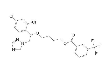 Benzoic acid, 3-(trifluoromethyl)-, 4-[1-(2,4-dichlorophenyl)-2-(1H-1,2,4-triazol-1-yl)ethoxy]butyl ester