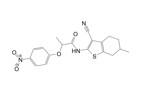 N-(3-cyano-6-methyl-4,5,6,7-tetrahydro-1-benzothien-2-yl)-2-(4-nitrophenoxy)propanamide