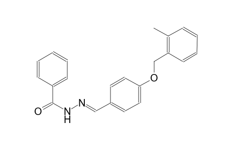 N'-((E)-{4-[(2-methylbenzyl)oxy]phenyl}methylidene)benzohydrazide