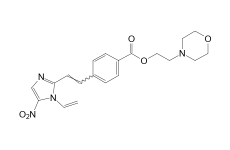 p-[2-(5-nitro-1-vinylimidazol-2-yl)vinyl]benzoic acid, 2-morpholinoethyl ester