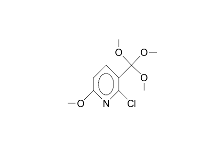 2-Chloro-6-methoxy-3-trimethoxymethyl-pyridine