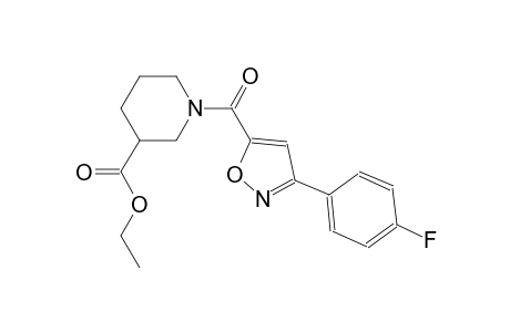 3-piperidinecarboxylic acid, 1-[[3-(4-fluorophenyl)-5-isoxazolyl]carbonyl]-, ethyl ester