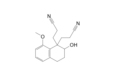 3,3'-(2-Hydroxy-8-methoxy-3,4-dihydronaphthalene-1,1(2H)-diyl)di(propanenitrile)