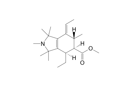 Methyl syn-4-ethyl-7-ethylidene-1,1,2,3,3,6-hexamethyl-2,3,4.alpha.,5.alpha.,6.beta.,7-hexahydro-1H-isoindole-5-carboxylate