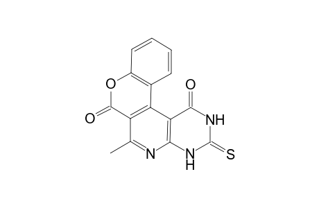 7-Methyl-10-thioxo-9,10,11,12-tetrahydrochromeno[4',3':4,5]pyrido[2,3-d]pyrimidine-6,12-dione
