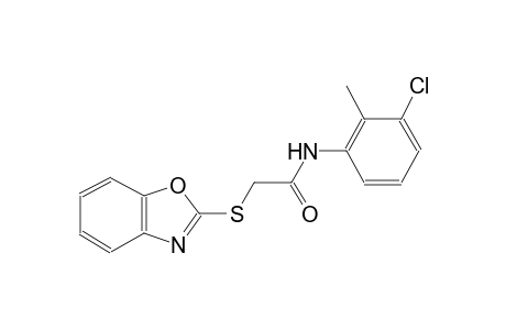 2-(1,3-benzoxazol-2-ylsulfanyl)-N-(3-chloro-2-methylphenyl)acetamide