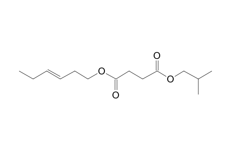 Succinic acid, isobutyl trans-hex-3-enyl ester