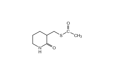 3-(mercaptomethyl)-2-piperidone, S-acetate