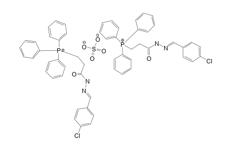 [3-[(N'E)-N'-(4-chlorobenzylidene)hydrazino]-3-keto-propyl]-tri(phenyl)phosphonium; [3-[(N'E)-N'-(4-chlorobenzylidene)hydrazino]-3-keto-propyl]-triphenyl-phosphonium; sulfate