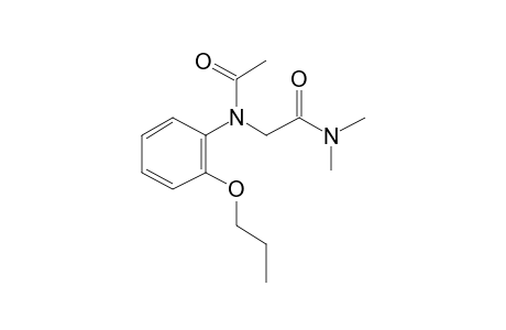 Acetanilide, N-(dimethylcarbamoylmethyl)-2'-propoxy-