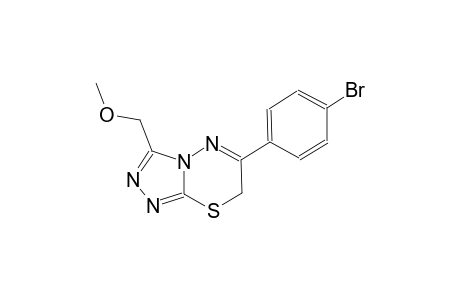 7H-[1,2,4]triazolo[3,4-b][1,3,4]thiadiazine, 6-(4-bromophenyl)-3-(methoxymethyl)-