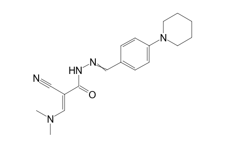2-Cyano-3-dimethylamino-acrylic acid [4-(piperidin-1-yl)-benzylidenyl]hydrazide