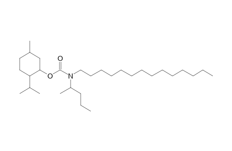 Carbonic acid, monoamide, N-(2-pentyl)-N-tetradecyl-, menthyl ester