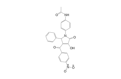 N-{4-[3-hydroxy-4-(4-nitrobenzoyl)-2-oxo-5-phenyl-2,5-dihydro-1H-pyrrol-1-yl]phenyl}acetamide