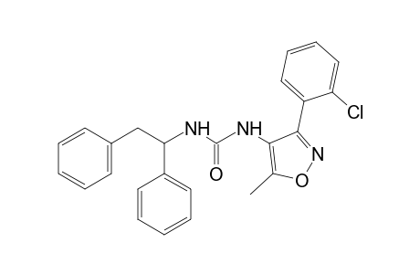 1-[3-(o-chlorophenyl)-5-methyl-4-isoxazolyl]-3-(1,2-diphenylethyl)urea