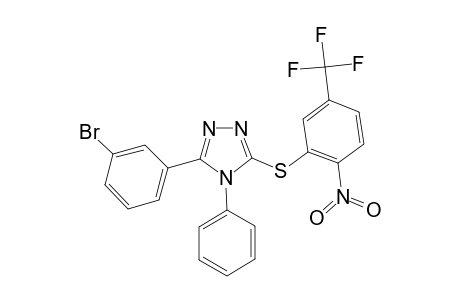 3-(3-bromophenyl)-5-[2-nitro-5-(trifluoromethyl)phenyl]sulfanyl-4-phenyl-1,2,4-triazole