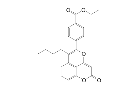 Ethyl 4-(6-n-butyl-2-oxo-2H-pyrano[2,3,4-de]chromen-5-yl)benzoate