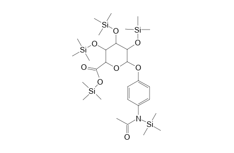.beta.-D-Glucopyranosiduronic acid, 4-[acetyl(trimethylsilyl)amino]phenyl 2,3,4-tris-O-(trimethylsilyl)-, trimethylsilyl ester